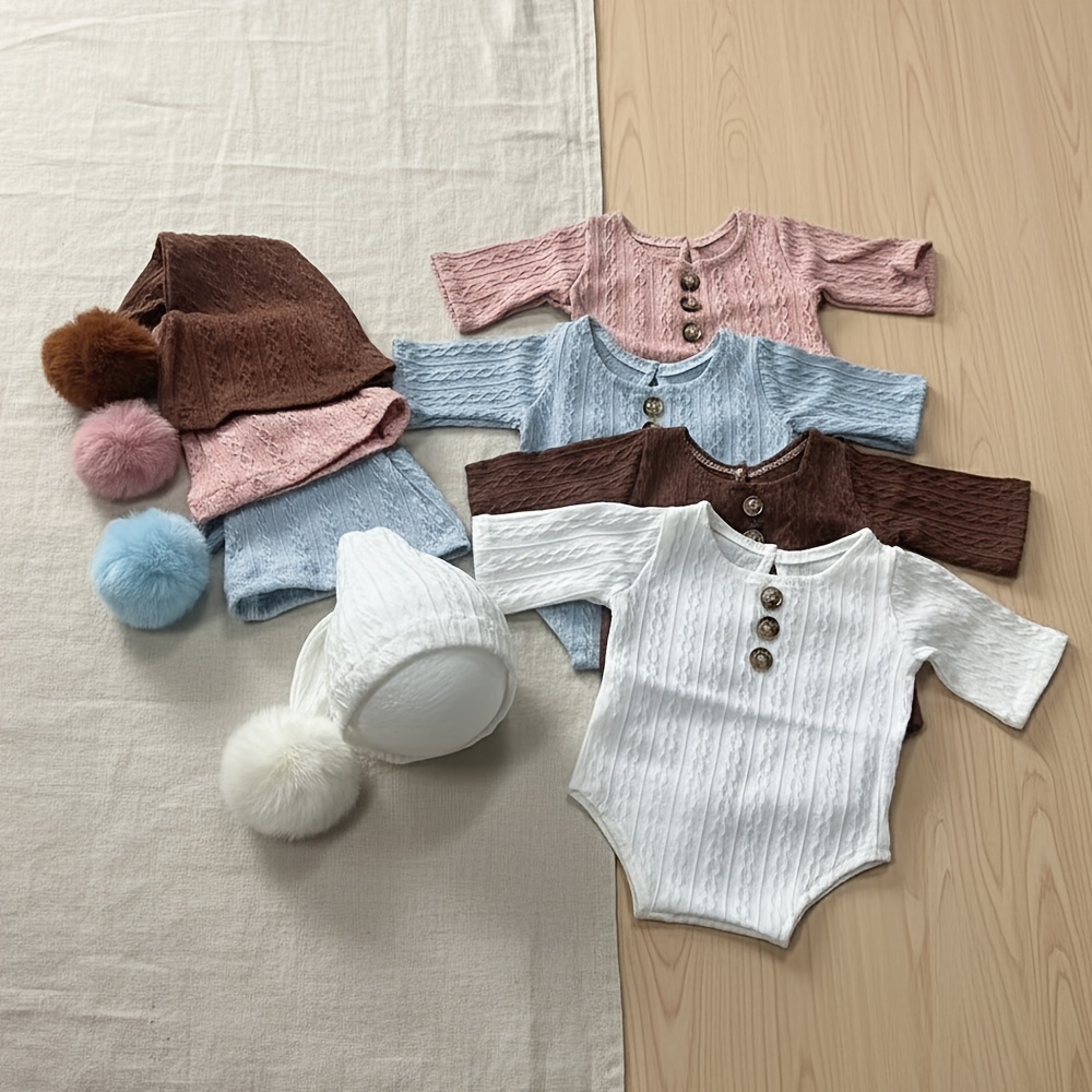 Romper Onesie Baby - Newborn Photography Props Romper Long Tail