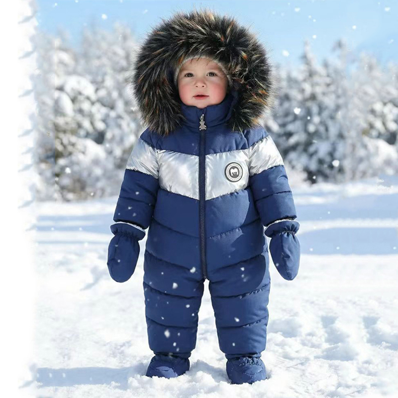 Baby Clothing Deals - Winter Newborn Baby Romper With Gloves
