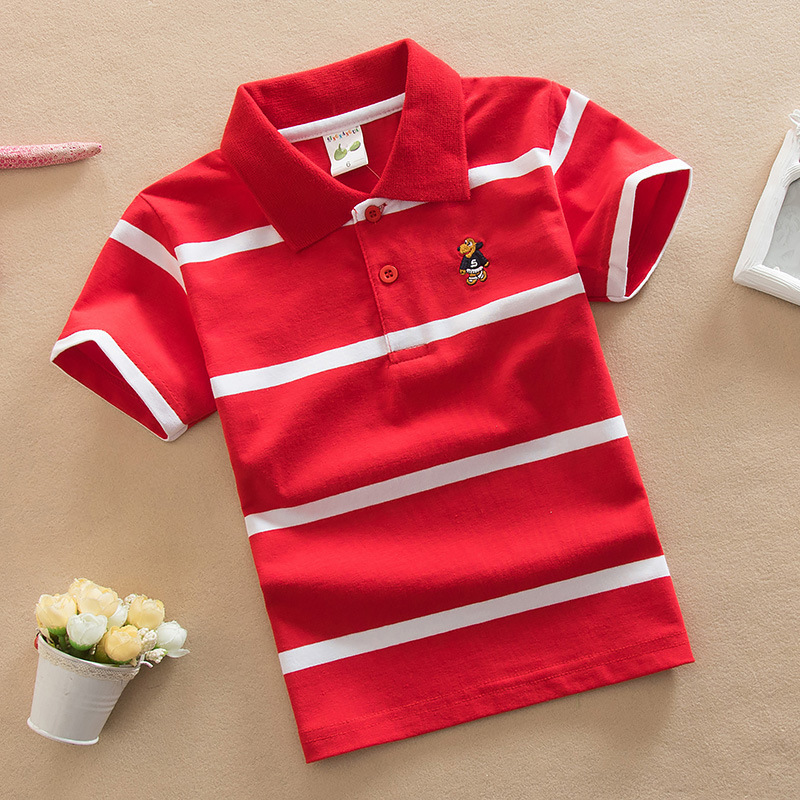 Summer Boys Polo Shirts Short  - Baby Clothing In Summer 评论和价格