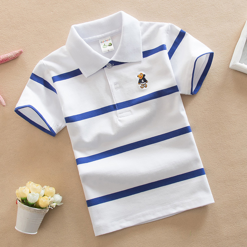 Summer Boys Polo Shirts Short  - Baby Clothing In Summer 评论和价格