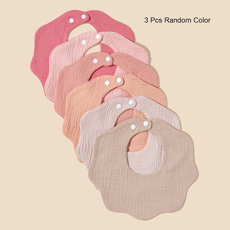 3 Packs (Random Color) Baby Ba - Printed Bibs Pack 评论和价格