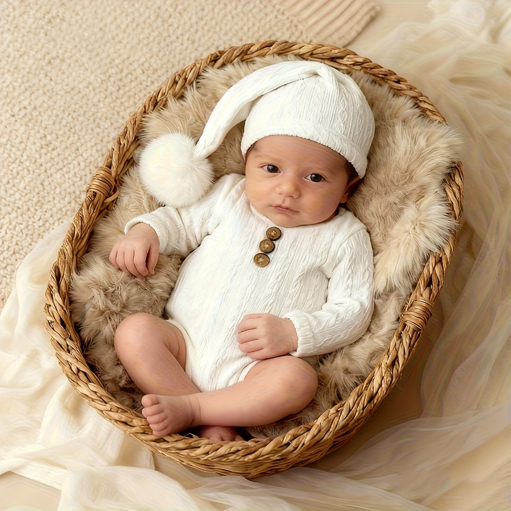 Newborn Photography Props Romp - Romper Onesie Baby 评论和价格