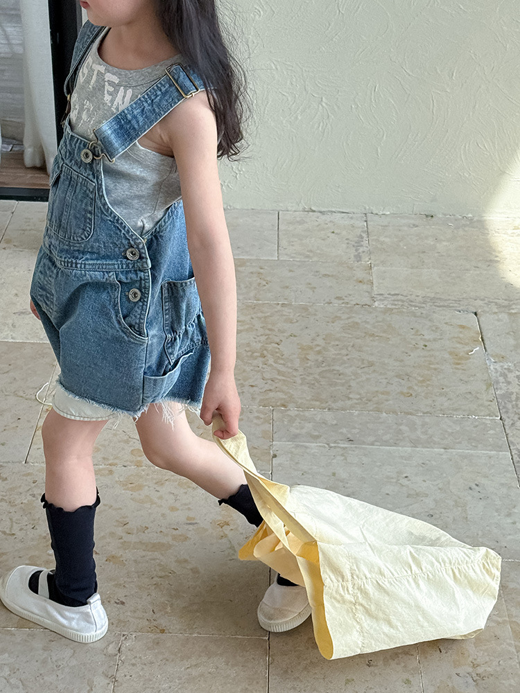 2025 Summer New Children Loose - Baby Overall Denim 评论和价格