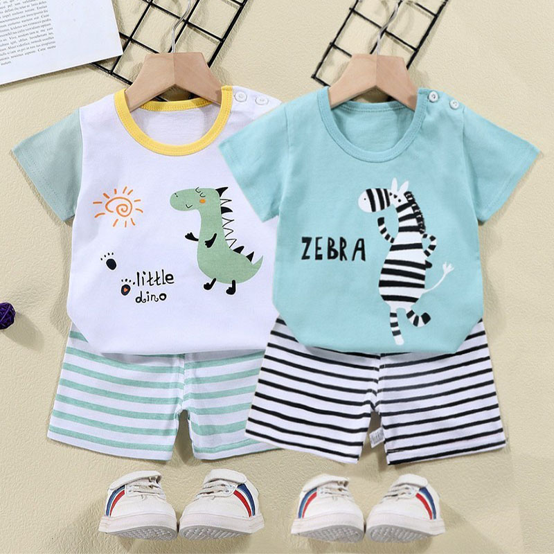 Cotton Tees+Shorts 2-piece Tra - Baby Clothing Deals 评论和价格