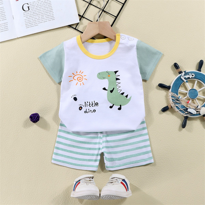 Cotton Tees+Shorts 2-piece Tra - Baby Clothing Deals 评论和价格