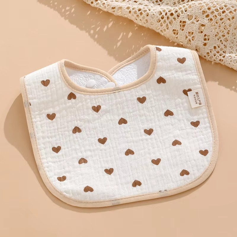 7pcs/pack Cartoon Print Baby B - Printed Bibs Pack 评论和价格