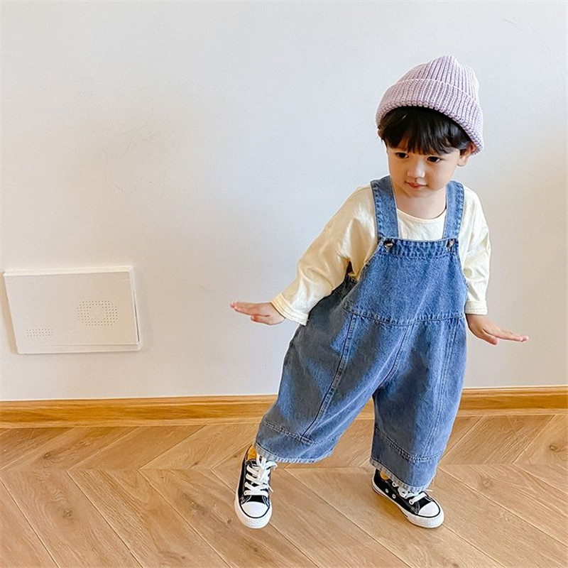 Autumn New Children's Loose Wi - Baby Overall Denim 评论和价格