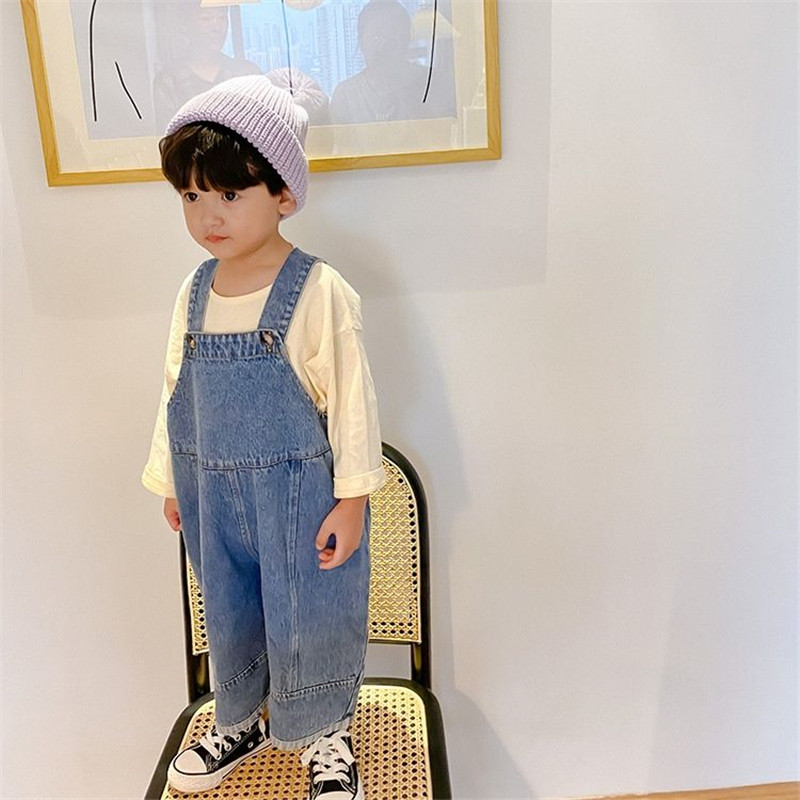 Autumn New Children's Loose Wi - Baby Overall Denim 评论和价格