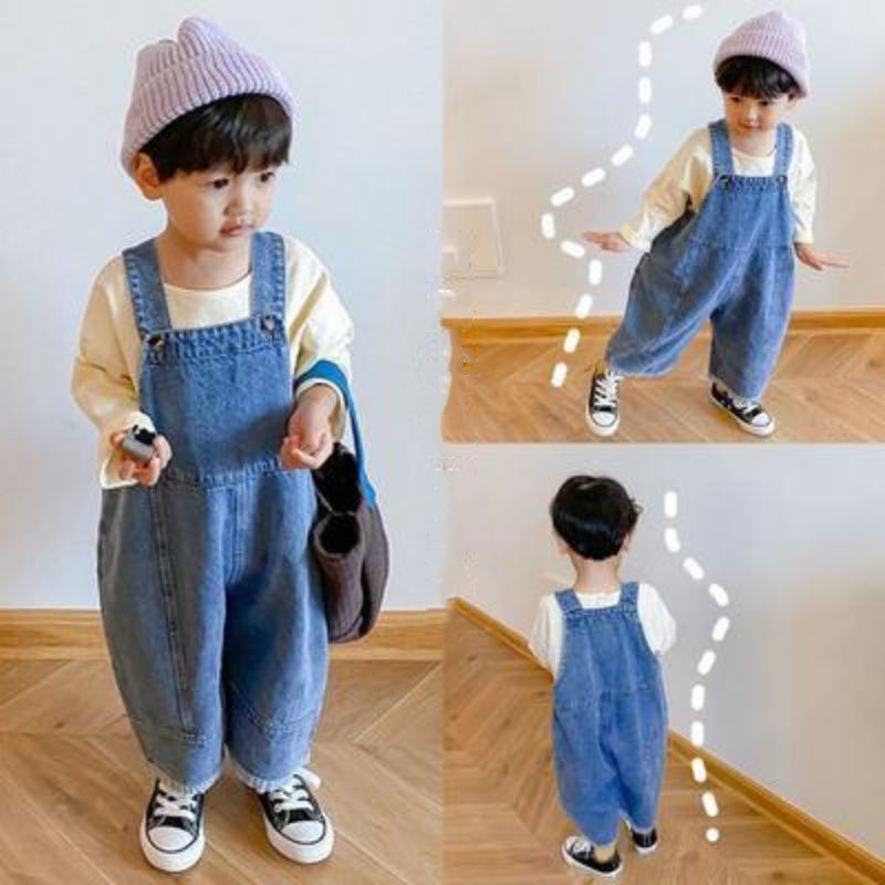 Autumn New Children's Loose Wi - Baby Overall Denim 评论和价格