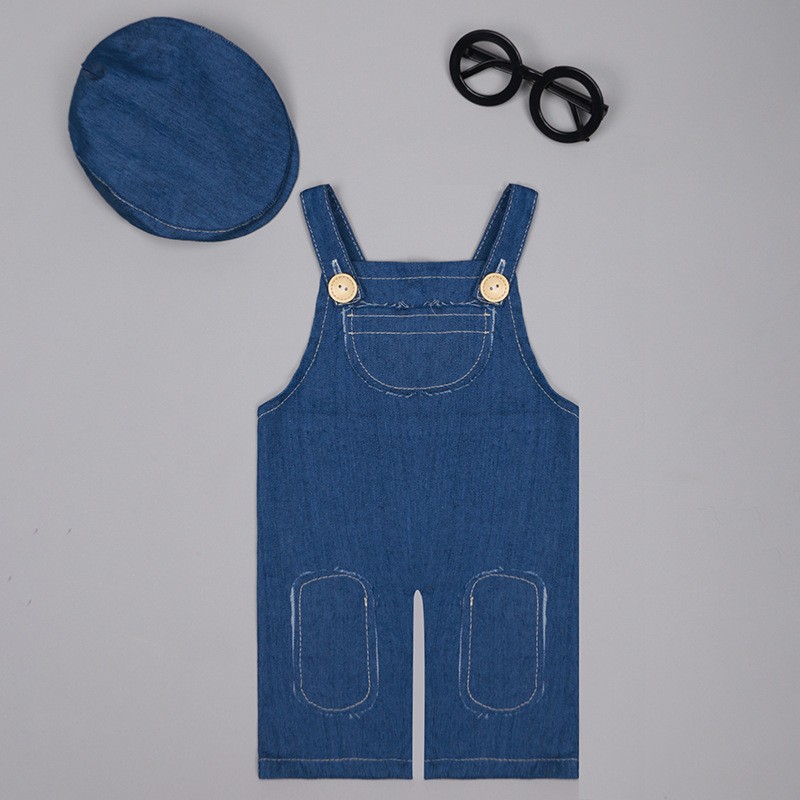 ❤️Newborn Photography Clothing - Baby Overall Denim 评论和价格
