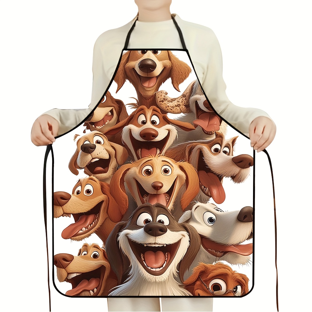 Cartoon Dog Pack Apron – 8 Pla - Printed Bibs Pack 评论和价格
