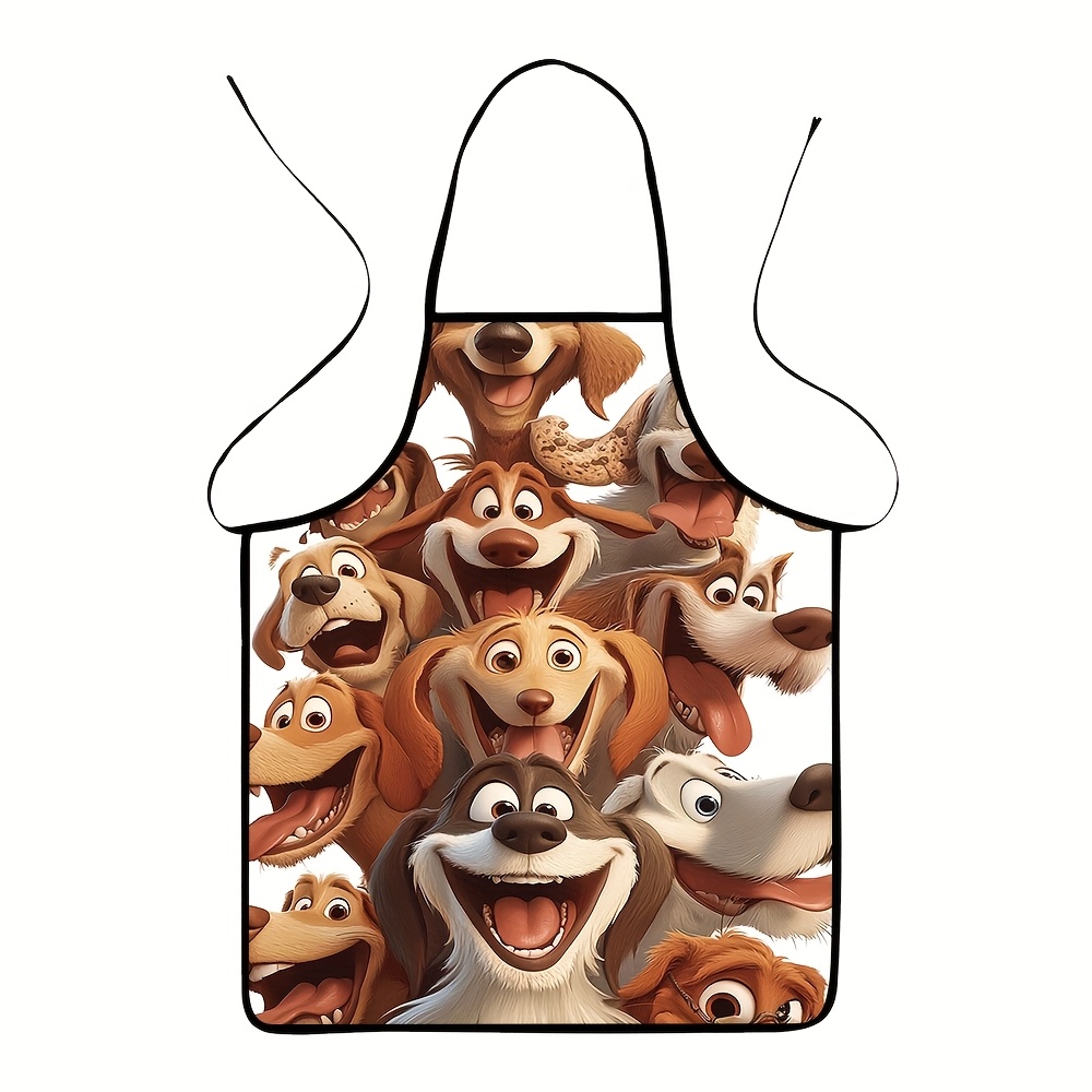 Cartoon Dog Pack Apron – 8 Pla - Printed Bibs Pack 评论和价格