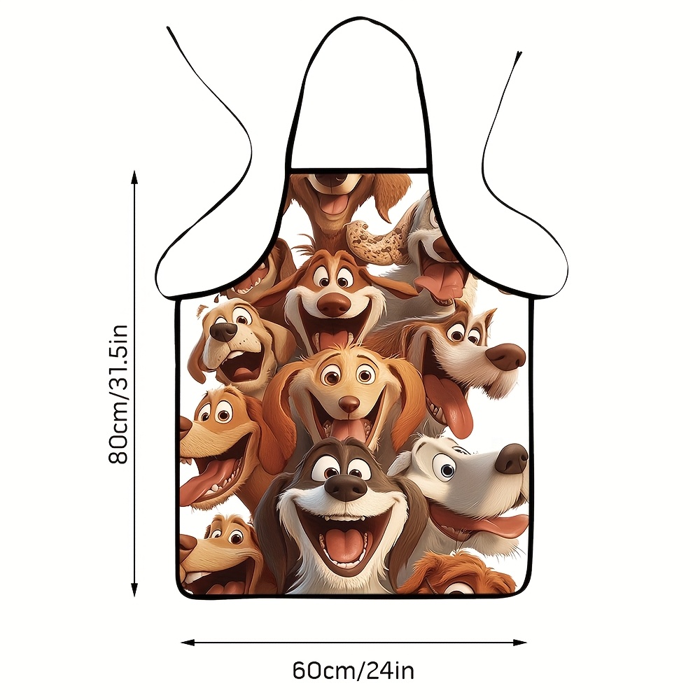 Cartoon Dog Pack Apron – 8 Pla - Printed Bibs Pack 评论和价格