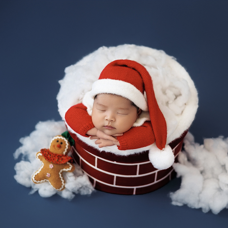 Santa Claus Newborn Photo Clot - Romper Onesie Baby 评论和价格