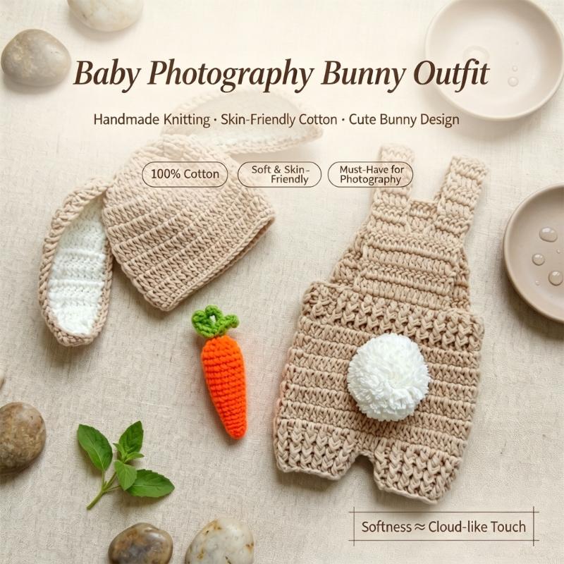 Crochet Knitted Newborn Photog - Romper Onesie Baby 评论和价格