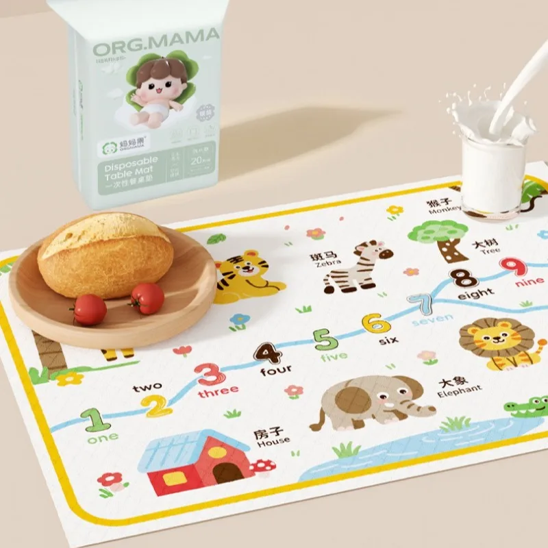 20 Pack Waterproof Disposable  - Printed Bibs Pack 评论和价格