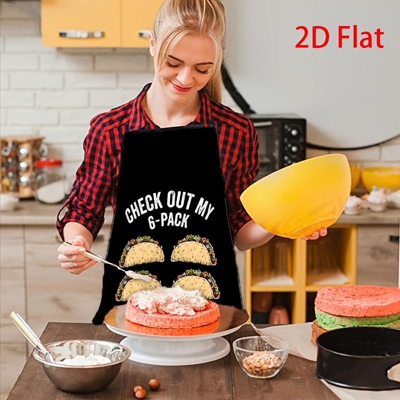 Funny Taco Apron, Check Out My - Printed Bibs Pack 评论和价格