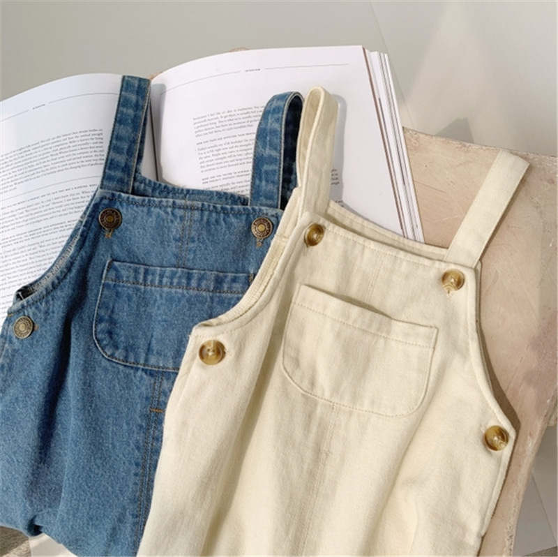 Baby Boy Solid Denim Overalls  - Baby Overall Denim 评论和价格