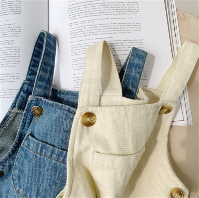 Baby Boy Solid Denim Overalls  - Baby Overall Denim 评论和价格