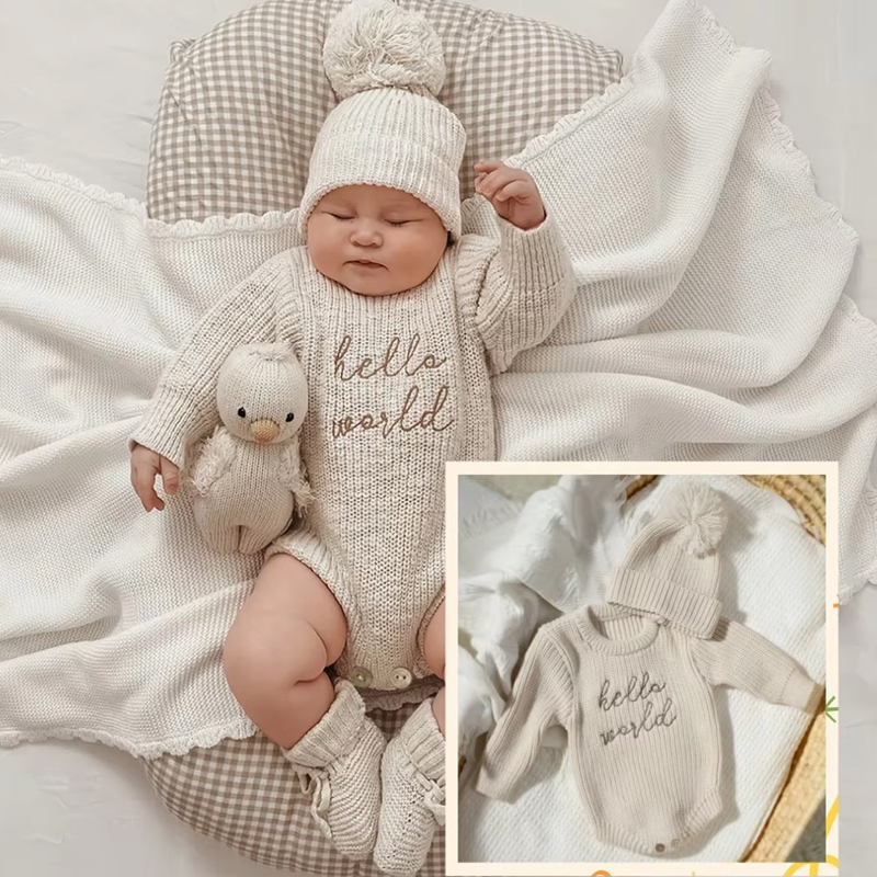 Ylsteed Hello World Knitting N - Romper Onesie Baby 评论和价格