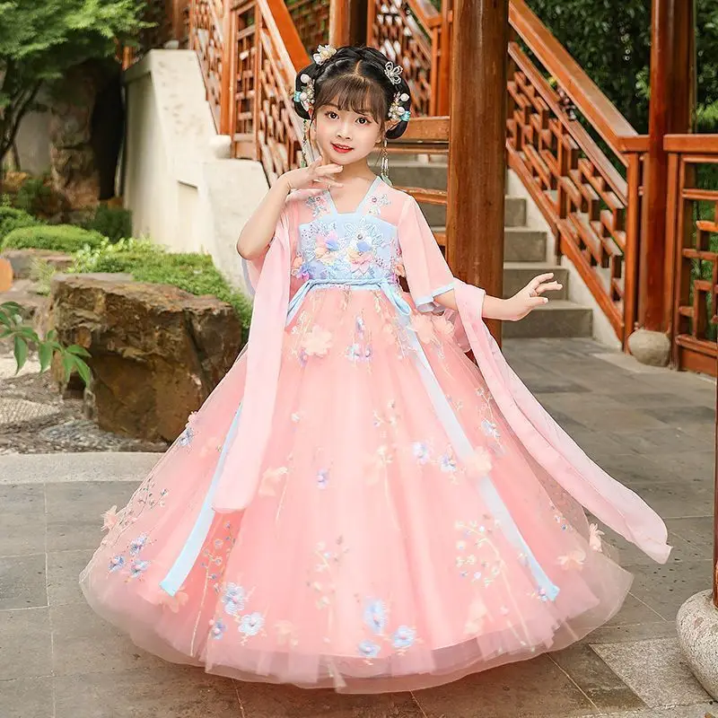 Summer Children Hanfu Dresses  - Baby Clothing In Summer 评论和价格